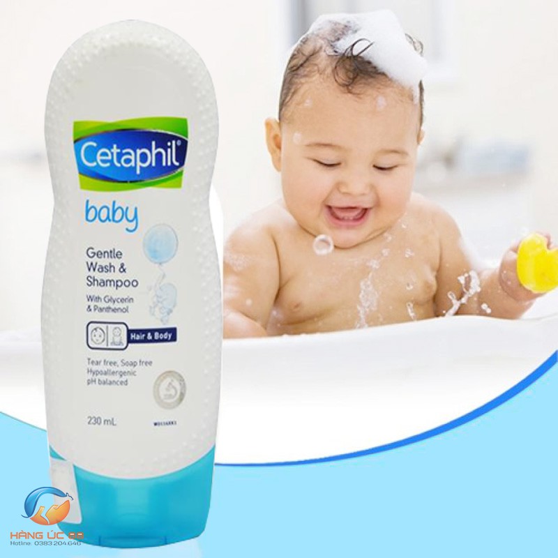 Sữa tắm gội toàn thân cho bé Cetaphil Baby Gentle Wash &amp; Shampoo Úc