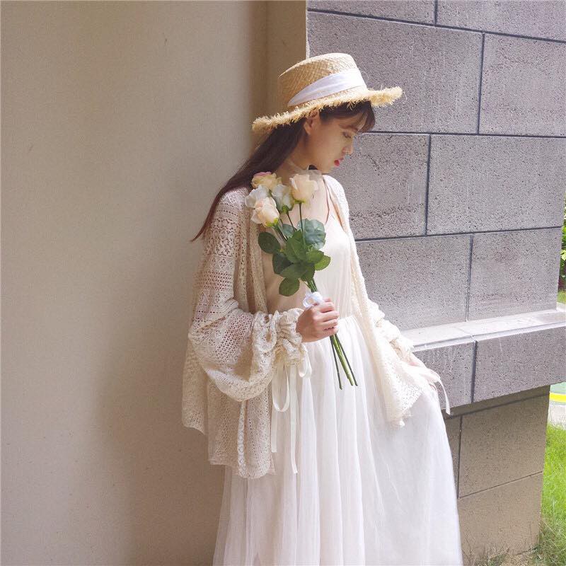 Áo khoác ren tiểu thư