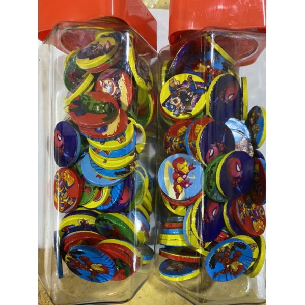 Hộp kẹo coin chocolate hình siêu nhân hộp khoảng 100 cái