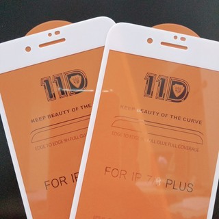 Kính Cường Lực Iphone 7/8 Plus 11D Full Viền - Màu Trắng