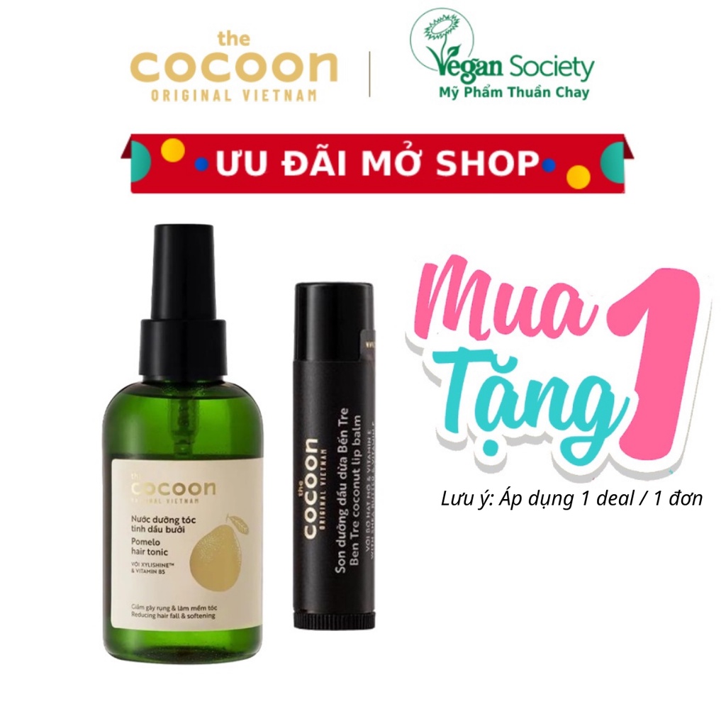 Nước Dưỡng Tóc Tinh Dầu Bưởi Cocoon 140ml - Vegan Society | BigBuy360 - bigbuy360.vn