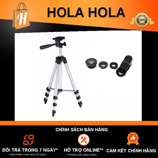 Tripod giá đỡ 3 chân 3110 tặng bộ Lens 3 trong 1 tạo hiệu ứng