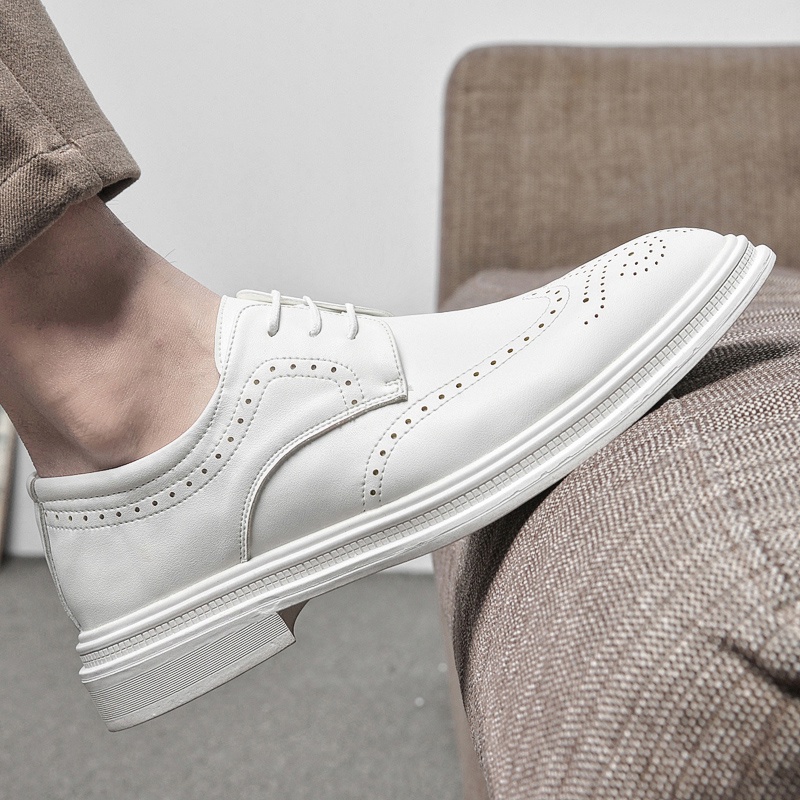 Giày Da Oxford Phong Cách Hàn Quốc Thời Trang Cho Nam Giày Cưới Thiết Kế Dễ Thương Chuyên Dùng