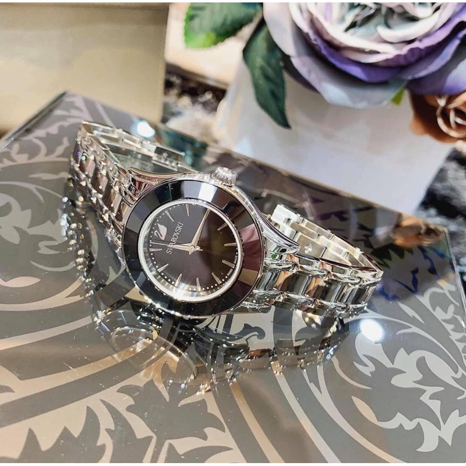 ĐỒNG HỒ SWAROVSKI NỮ ĐÁ viền trơn