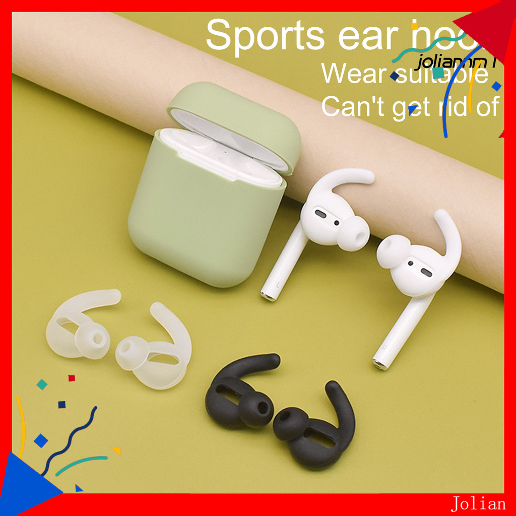 Set 2 Miếng Đệm Tai Nghe Airpods 1 / 2 Bằng Silicon Mềm Chống Thất Lạc Tiện Dụng