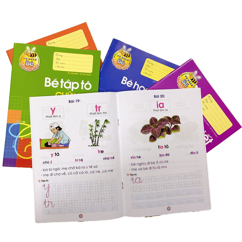 Sách: Tập Tô Chữ Cái ,Số Chuẩn Bị Cho Bé Vào Lớp 1 - Dành Cho Mẫu Giáo Lớn  Tặng 1 Viết Chì , 1 Chuốt ,1 Tầy