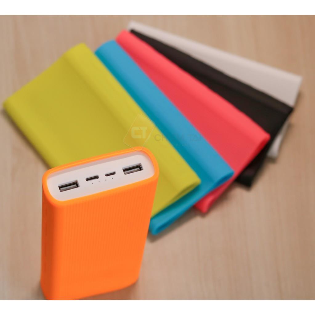 Bao ốp silicon dành cho Pin sạc dự phòng ôm chặt lấy thân pin 10000mAh/20000mAh Gen 3, Full màu