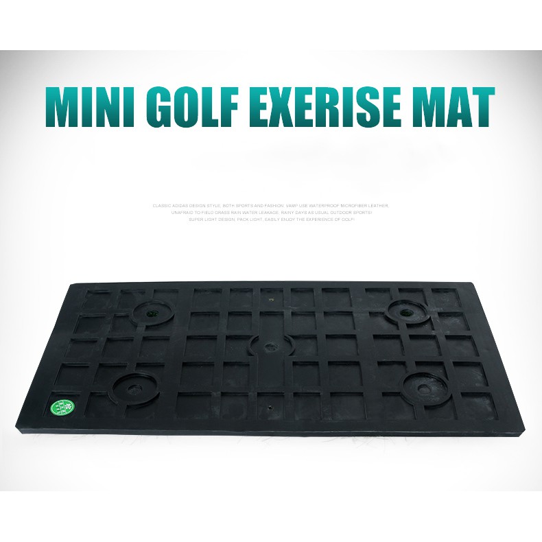 THẢM TẬP SWING GOLF ( Tăng kèm tee cao su)- PGM DOUBLE GRASS MINI HITTING MAT