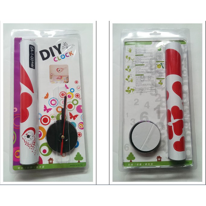 Decal trang trí tường kèm Đông Hồ dán tường hình Trái Tim ( cao cấp )