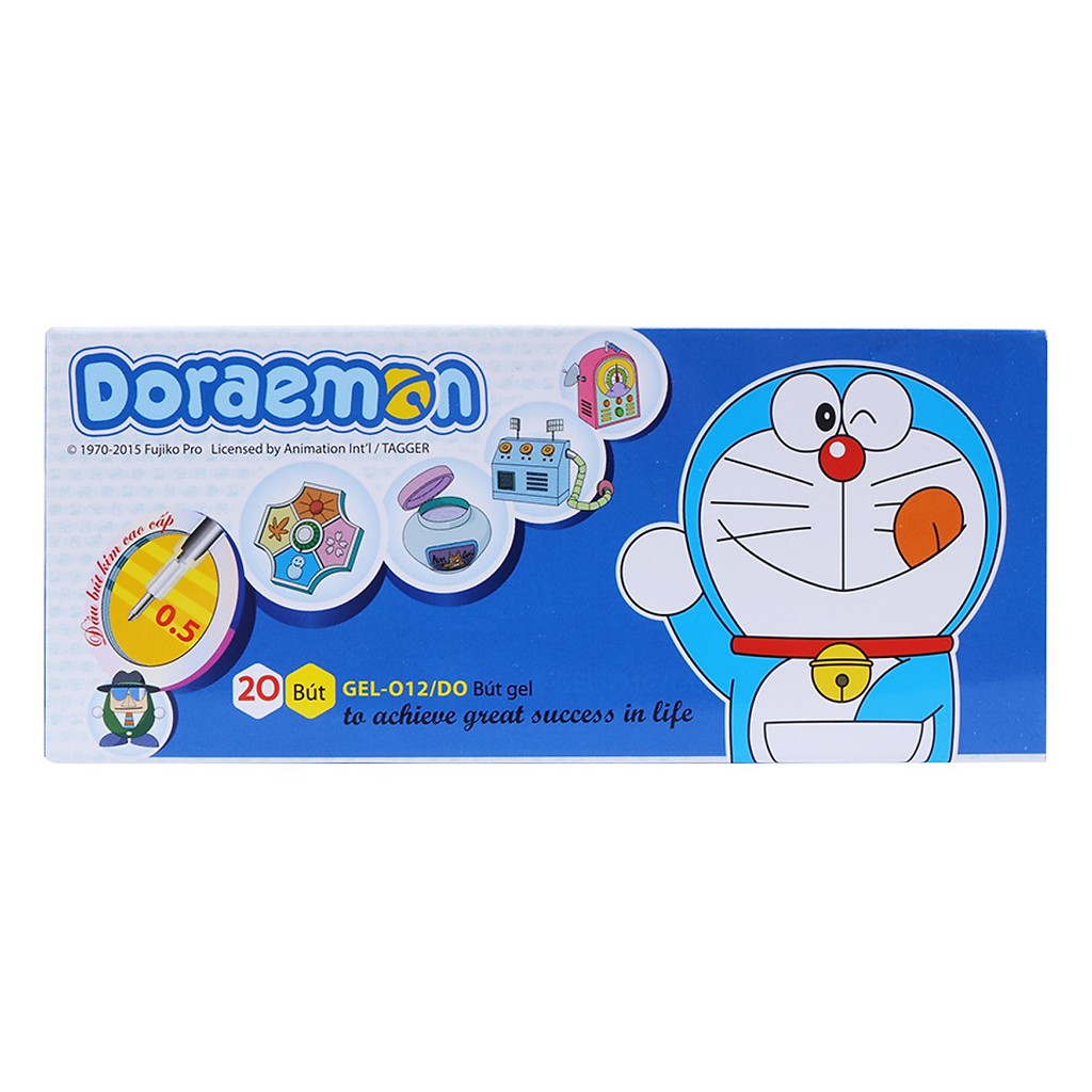 Bút Gel Thiên Long Doraemon GEL-012/DO Nét 0.5mm (Hộp 20 Cây)