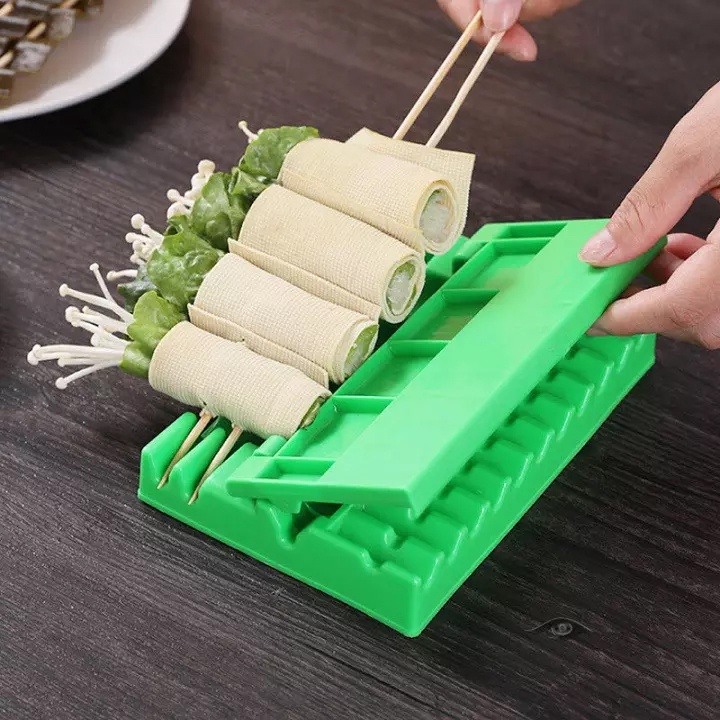 DỤNG CỤ KẸP THỊT LÀM THỊT XIÊN NƯỚNG MỚI SIÊU TIỆN LỢỊ XANH LÁ