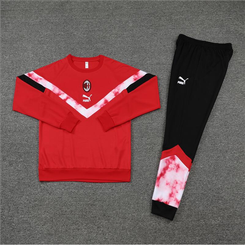 Áo Bóng Đá A + + + + Dây Kéo Nửa Thân AC milan 2022 / 23