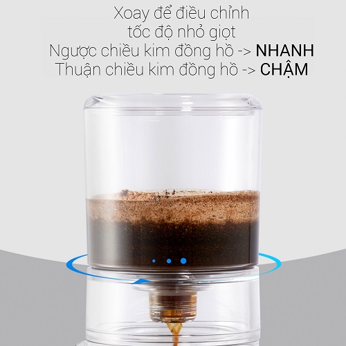 [Mã SKAMSALE03 giảm 10% tối đa 50K đơn 200K] Bộ pha cà phê đá lạnh Cold Drip hình trụ 800ml