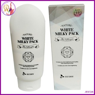 Kem ủ trắng body nature white milky pack the collagen ecosy hàn quốc