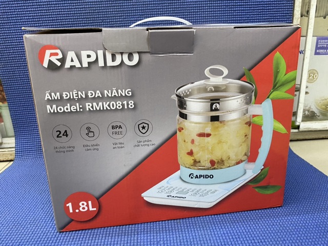 nồi chưng yến đa năng rapido RMK0818