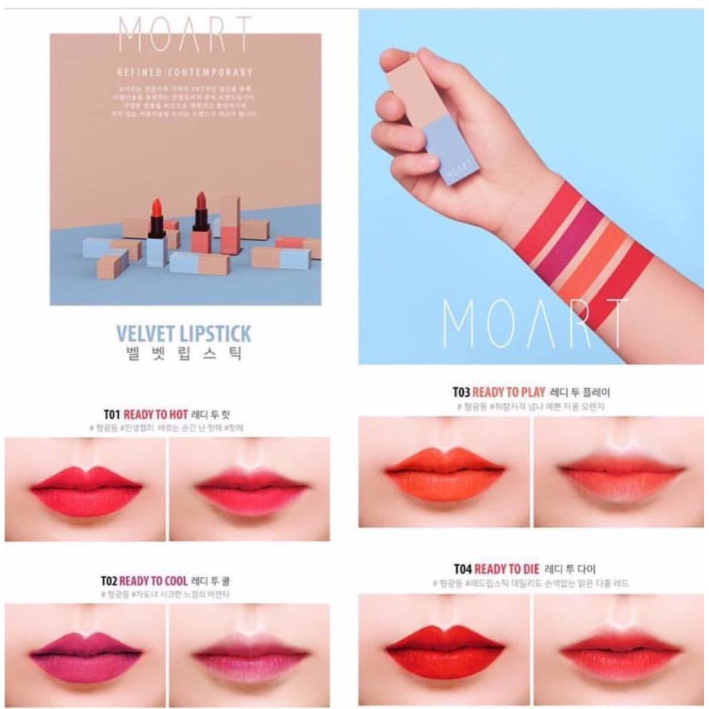 Son lì có dưỡng MOART VELVET LIPSTICK