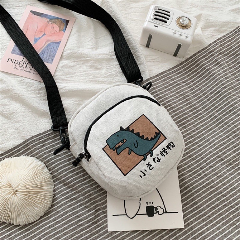 Túi đeo chéo khủng long siêu cute (có sẵn)