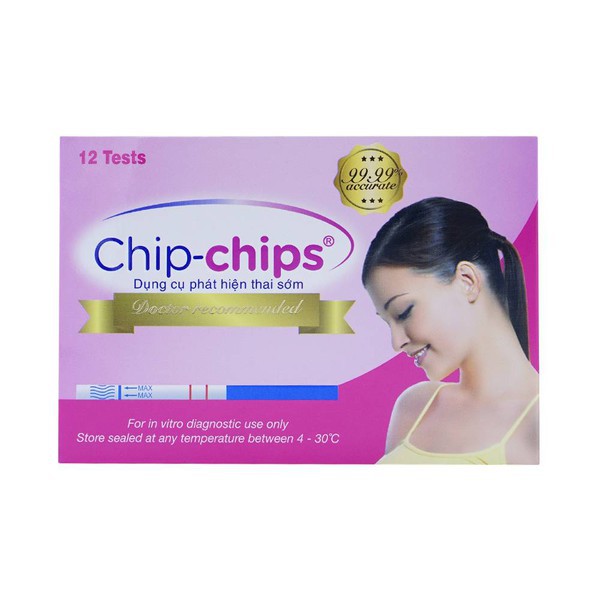 Que thử thai chip chips chính hãng giúp phát hiện thai sớm và chính xác