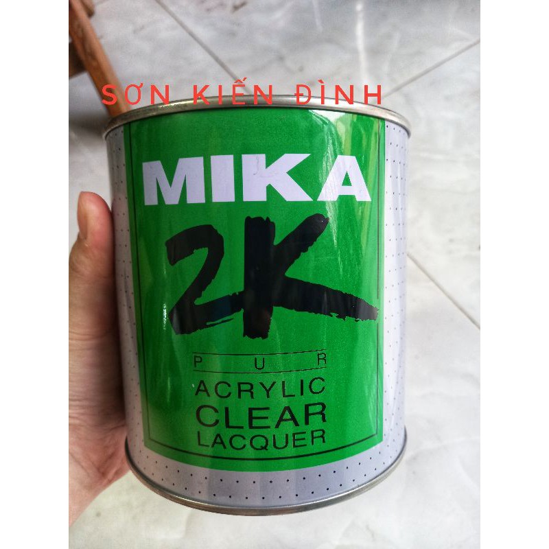 Dầu bóng 2K tăng độ cứng 2 thành phần Mika - bộ 1L