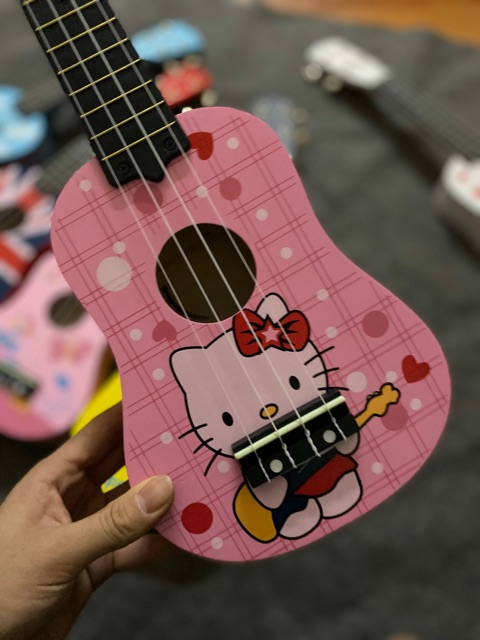 Đàn Ukulele Soprano 21inch Gỗ hoạt hình - tặng full phụ kiện