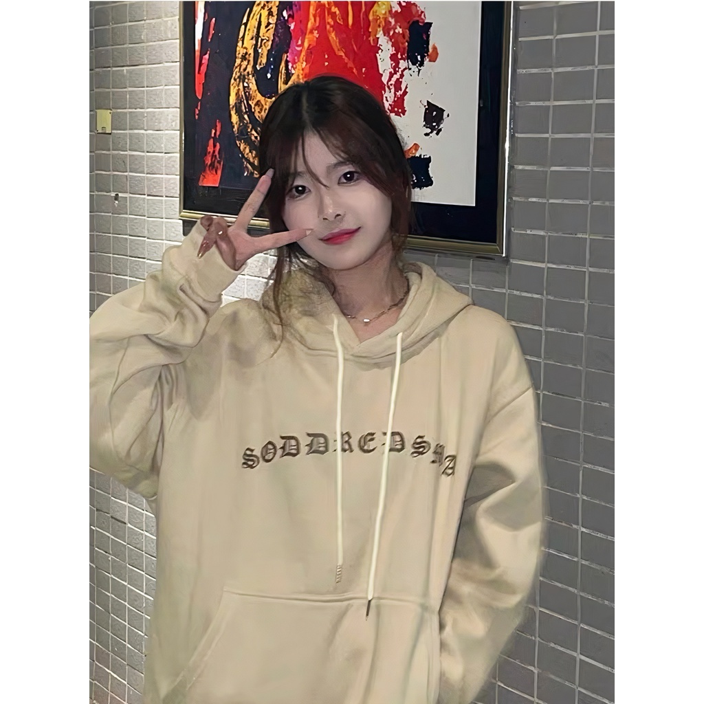 Áo hoodie nam nữ 2022 Miuzi, có mũ hai lớp thời trang, mặc ấm áp DT038