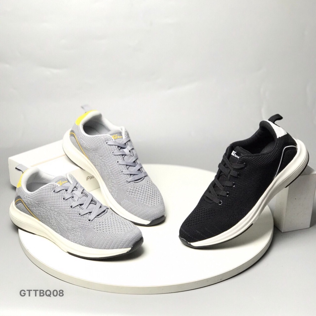 Giày thể thao nam BQ ❤️FREESHIP❤️ Giày sneakers buộc dây đế siêu nhẹ đi bộ, chạy bộ GTTBQ08