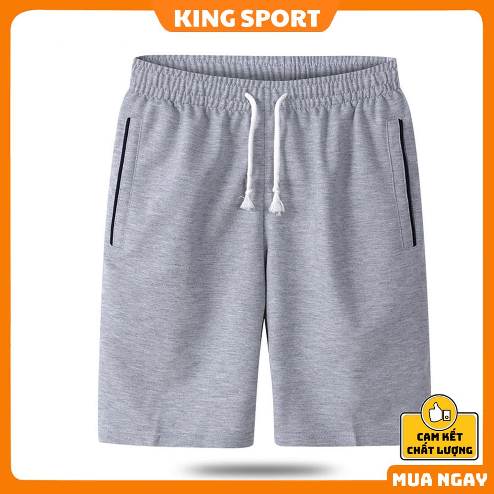 Quần short nam đùi thể thao mềm mịn ống rộng unisex thoáng mát KING SPORT Quần đùi nam mặc nhà dạo phố năng động