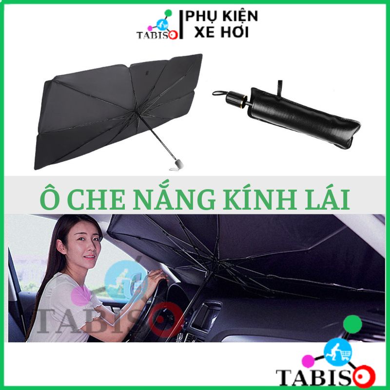 Dù Che Nắng Kính Lái Ô Tô, Ô Che Kính Lái Ô Tô Cao Cấp TABISO ( Tặng Kèm Bao Da ) - Chông Nắng, Tia UV Hiệu Qủa