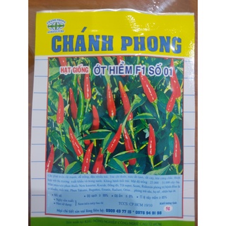 Hạt giống ớt hiểm lai f1 số 01 chánh phong