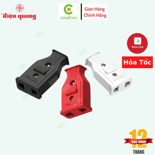 Phích Cắm Điện Chấu Cái Điện Quang EPF 3 Màu 1500W Tiện Dụng