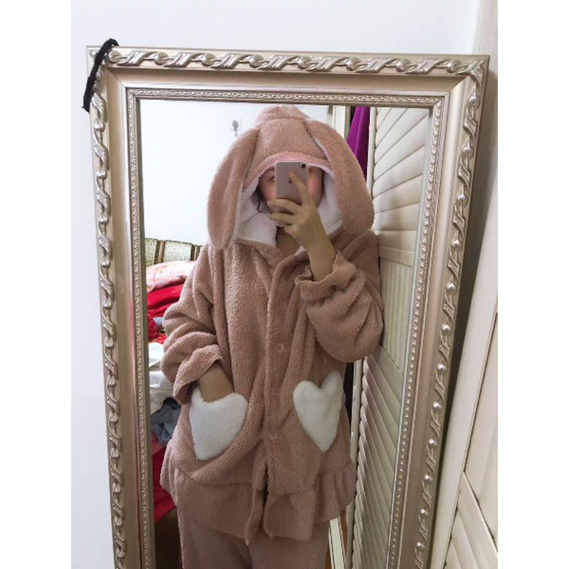 ORDER_ N20 Bộ Ngủ Thỏ Bông 2 Màu Ulzzang | BigBuy360 - bigbuy360.vn