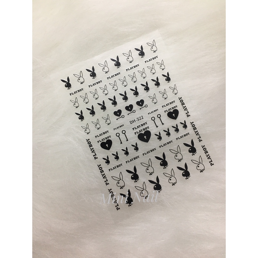 Sticker dán móng tay mẫu thương hiệu, logo, deacal dán móng tay - NAILGIARE