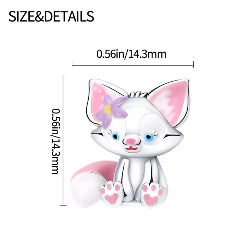 Hạt Charm Bạc 925 Hình Mickey Dùng Làm Trang Sức DIY