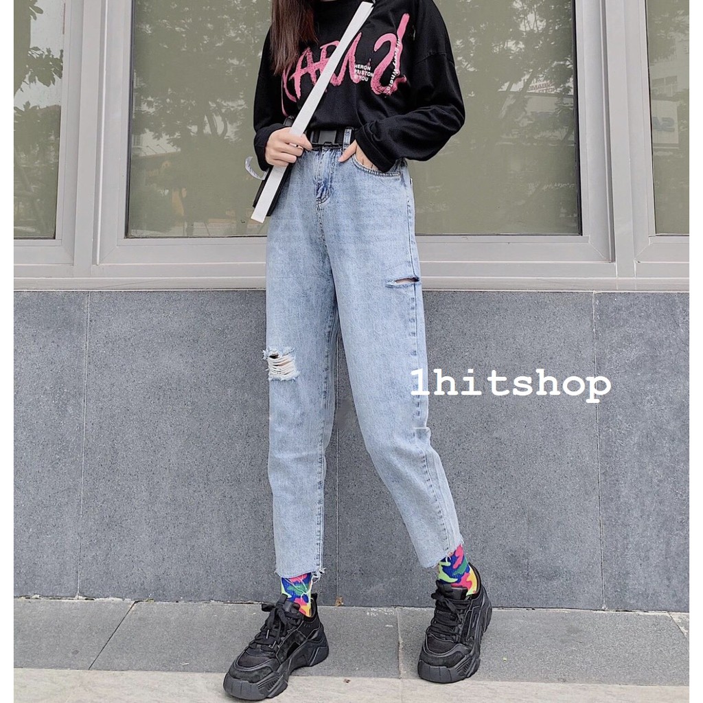 Quần JEAN DÀI 08 Ulzzang Nữ 1hitshop
