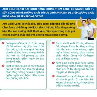 Sữa Arti Gold Canxi 50 (900g)