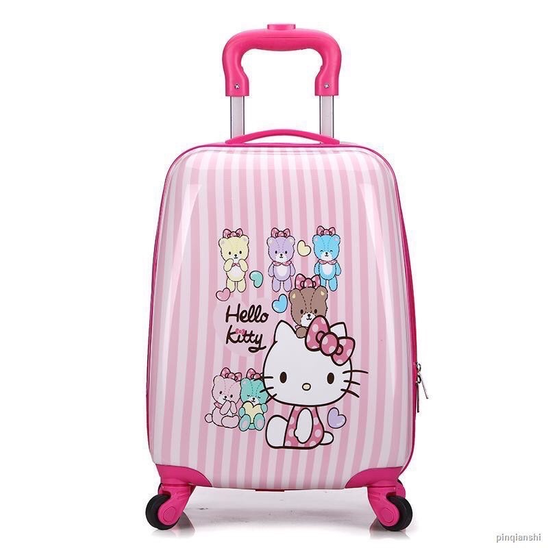 Vali trẻ em in hình mèo kitty cho bé có sẵn đủ 4 mẫu size 18 inch in 2 mặt cho bé du lịch…
