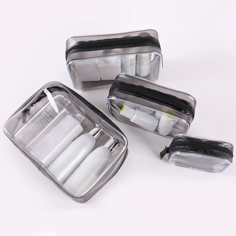 Túi đựng mỹ phẩm bằng PVC trong suốt chống nước tiện dụng mang theo khi đi du lịch