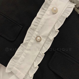 Áo cổ viền bèo ( ảnh thật )