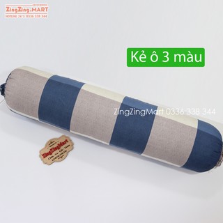 Gối ôm vỏ Cotton Poly Cao Cấp (Chát chọn mẫu nhé - Đường kính 20cm Dài 1m )