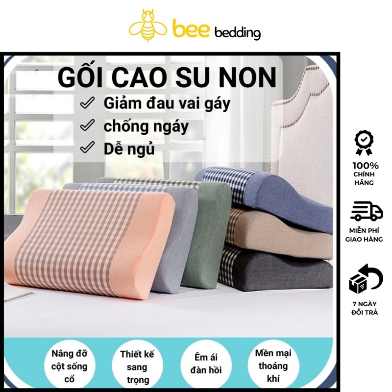 Gối cao su non chống đau mỏi vai gáy cho người lớn, cho spa