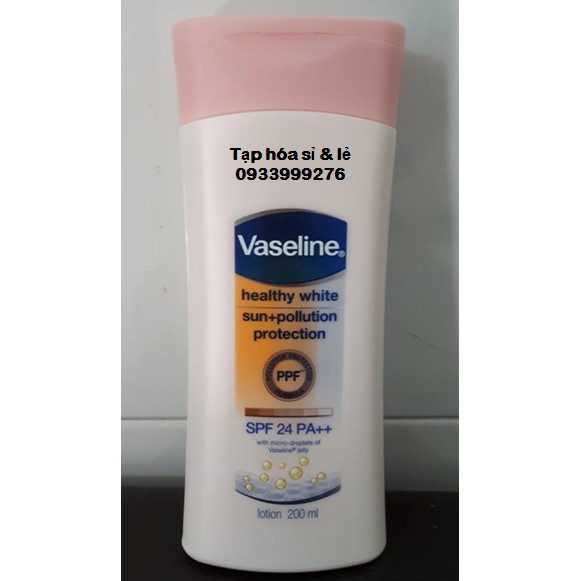 Sữa dưỡng thể Vaseline Chống nắng toàn thân 200ml