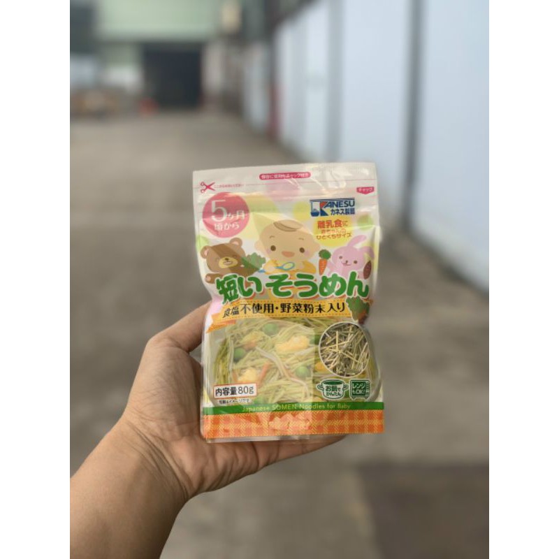 Mì somen rau củ tách muối Meiwa Nhật Bản dành cho bé từ 5m+