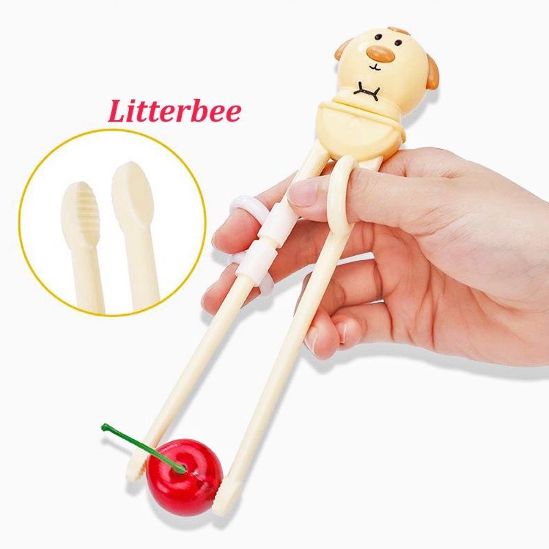 Đũa Tập Ăn Đũa Xỏ Ngón Dễ Thương Cho Bé Gắp Thức Ăn Dễ Dàng
