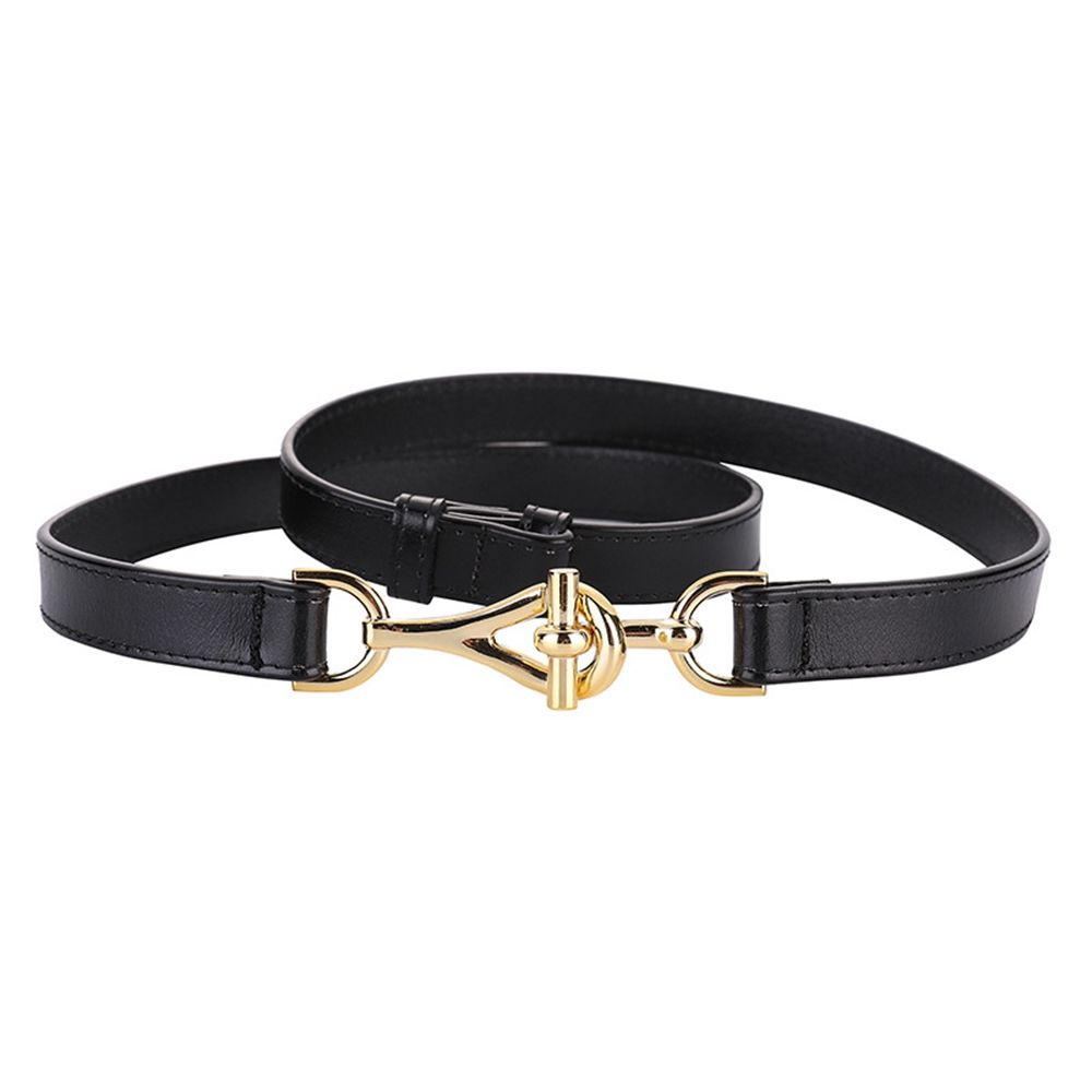 Thắt lưng da PU khóa kim loại kiểu cổ điển phong cách Hàn Quốc cho nữ