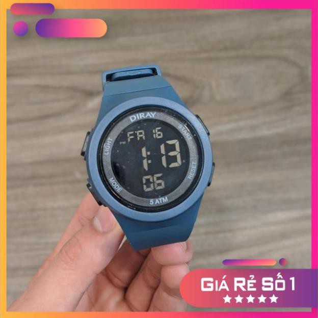 [FREESHIP] Đồng Hồ Nam Diray Mặt Tròn Dây Cao Su ( Xanh, Đỏ, Trắng)! Nhúng Lẩu, Đông Đá thoải mái !