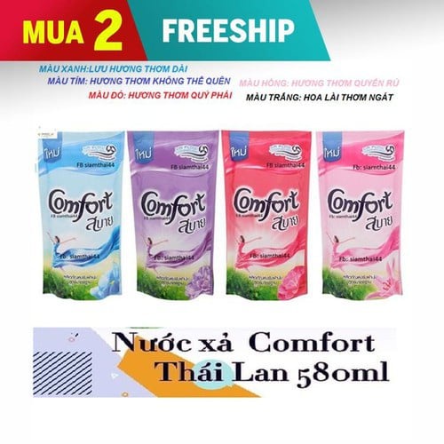 [ĐẠI HẠ GIÁ] NƯỚC XẢ VẢI COMFORT THÁI LAN 580ML