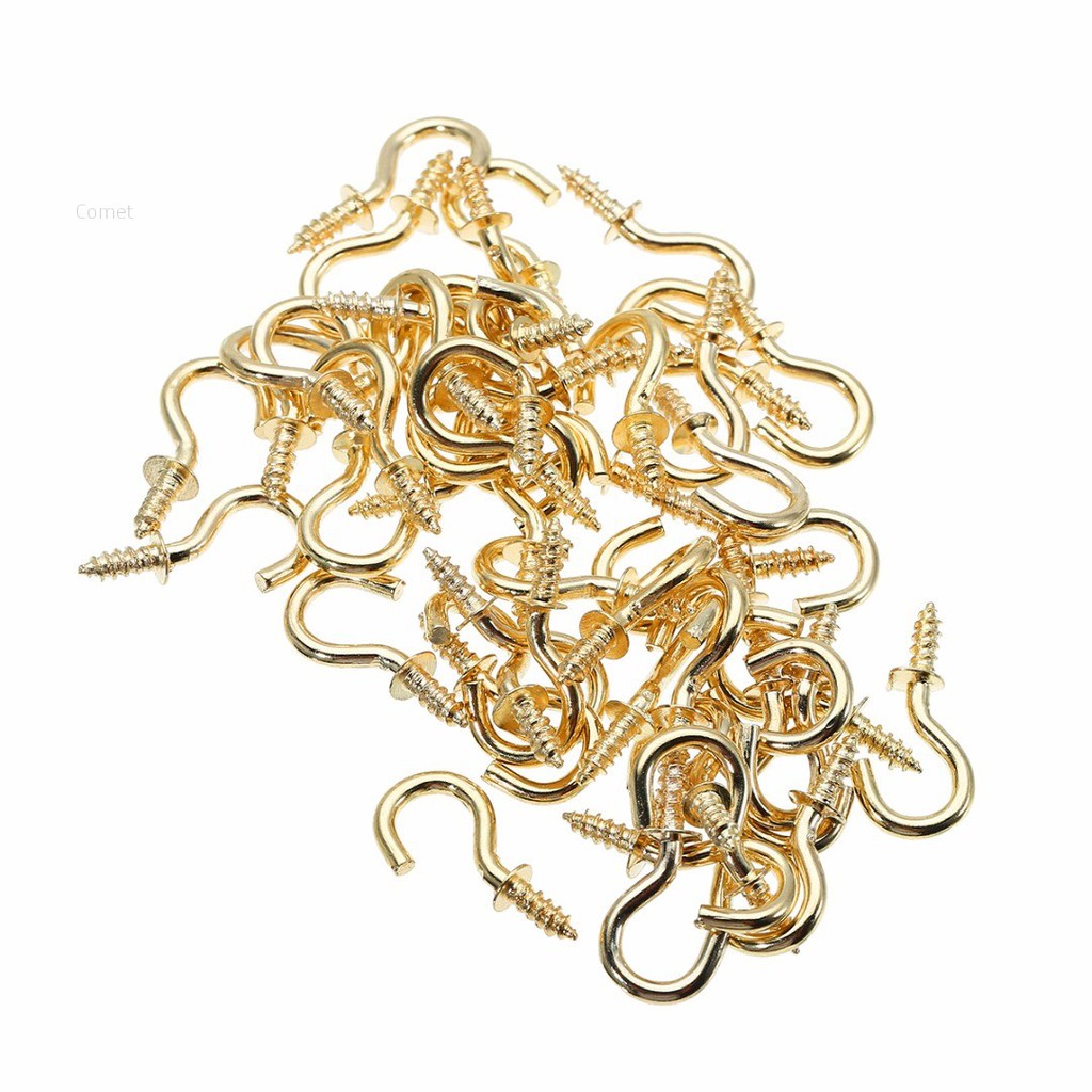 Set 50 Móc Treo Áo Khoác / Chìa Khóa Bằng Đồng Thau Tiện Dụng Giá Đỡ