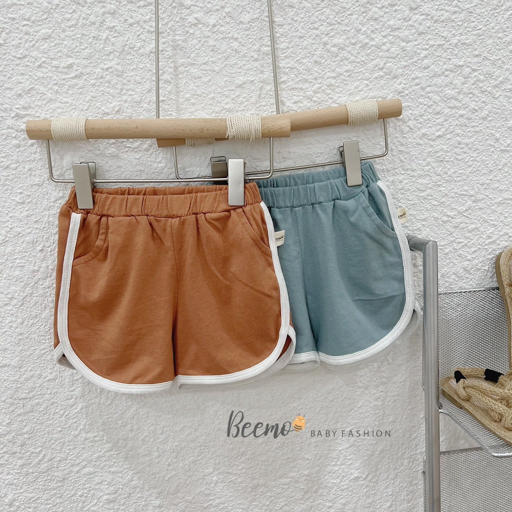 Bộ cotton cộc tay mềm mát cho bé, bộ thun unisex cá tính Beemo