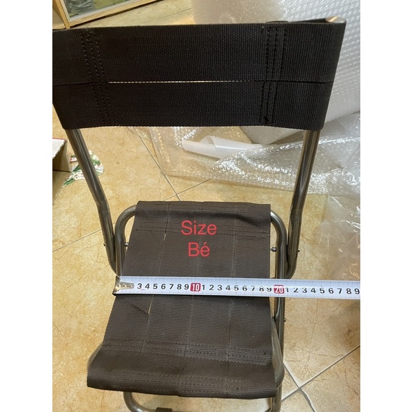Ghế Câu Cá Inox Super 3 Size Nhỏ-Nhỡ-To