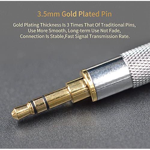 Dây nâng cấp tai nghe KZ - Braided Silver KZ Cable - Hàng chính hãng | Dây đồng mạ bạc cao cấp, đan 8 lõi, 2-pin 0.75mm